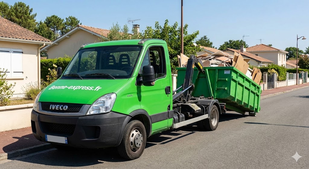 Location de benne pour particulier à Blanquefort : évacuez plâtre, carrelage et cartons après rénovation
